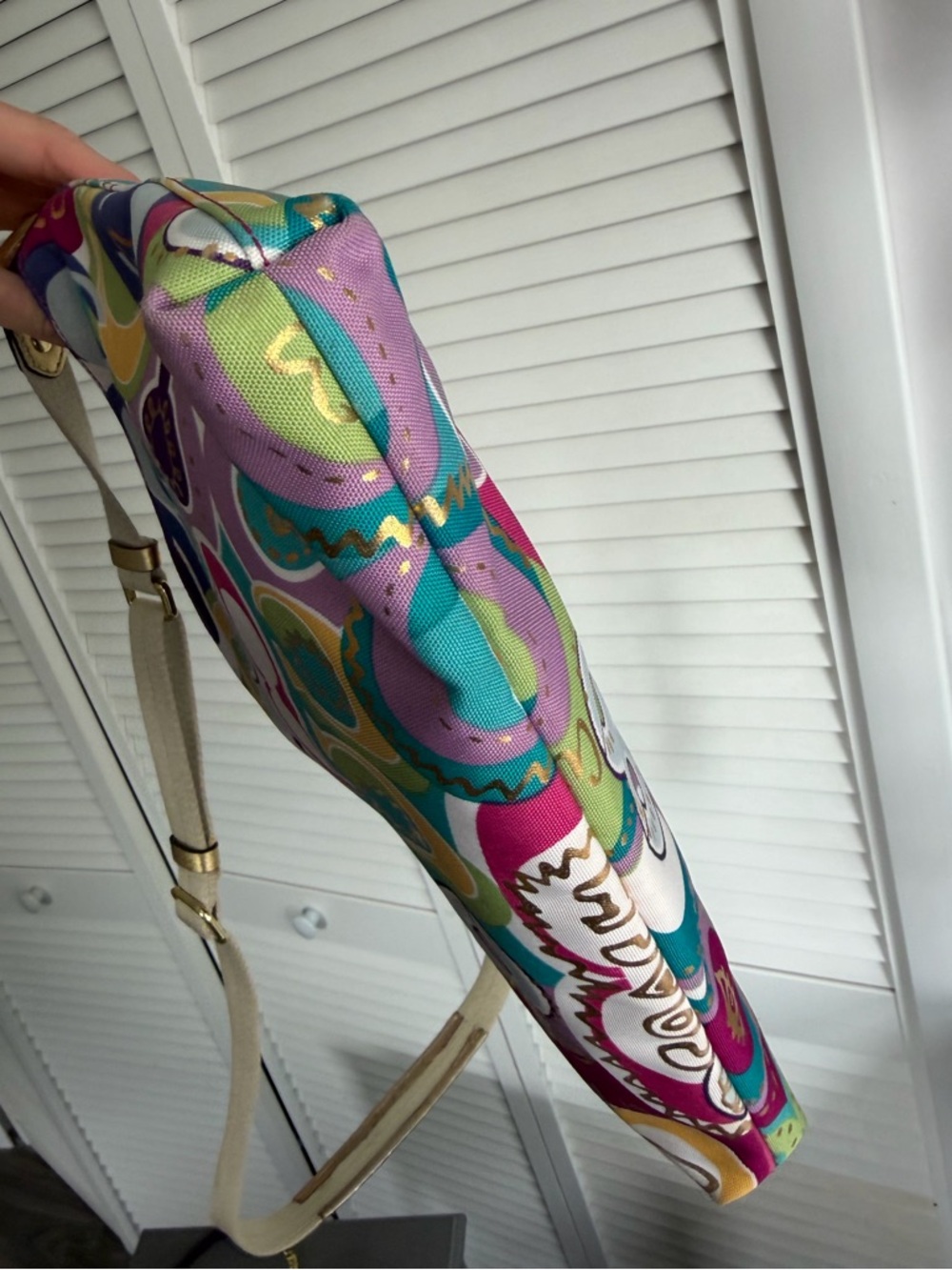 Y2K Coach Poppy Graffiti Crossbody Bag F19454 - Picture 7 of 15